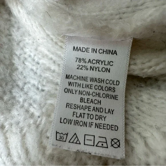 Hill House Ollie Sweater Cardigan Cropped Pearl Buttons Puff Sleeves Small White - Picture 11 of 12